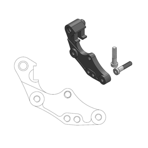 Adapter bracket 298mm Rally / Dakar series