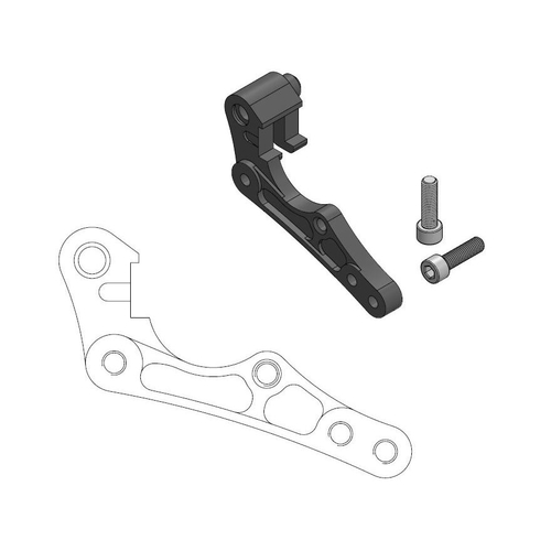 MOTO MASTER - ADATTATORE DISCO - Adapter bracket for 270mm front disc BLACK