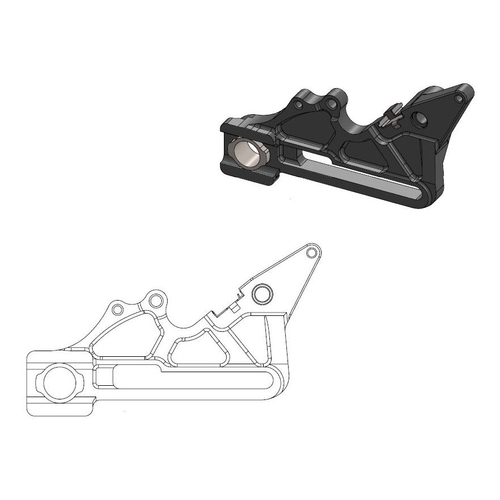 Rear Caliper Adapter oversize