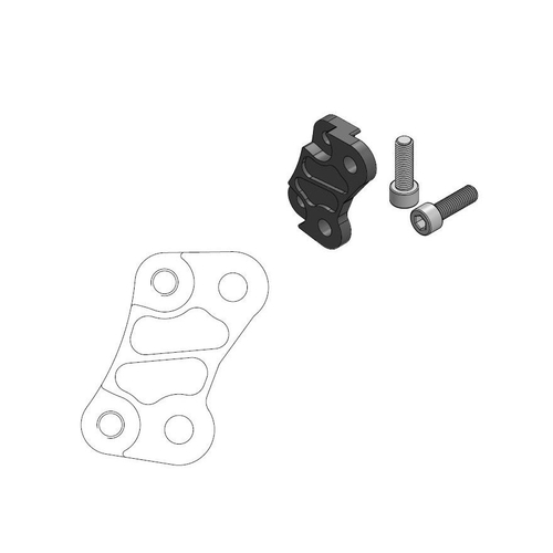 Adapter bracket for 260mm front disc