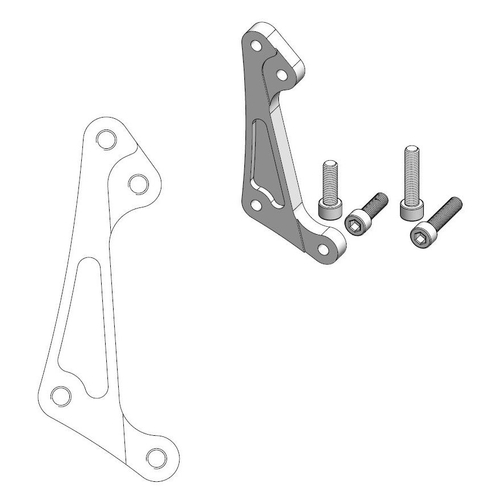 Adapter bracket SM Racing 300mm