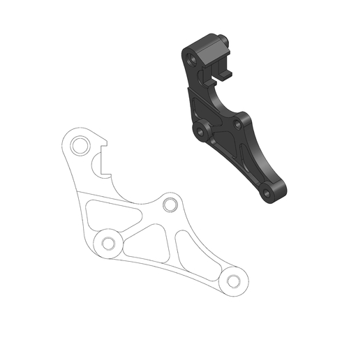 MOTO MASTER - ADATTATORE DISCO - Adapter bracket for SM Street 320mm front disc