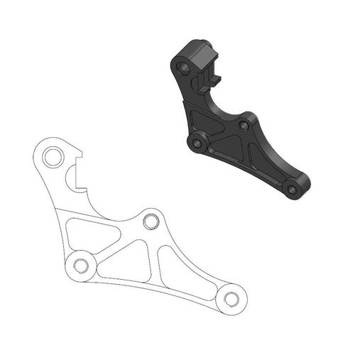 Adapter bracket for SM Mini 298mm front disc