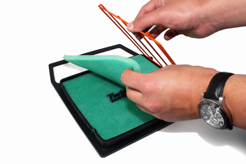 Pre-Oiled Air Filter (FR) + Rubber Flange and Wire Cage 