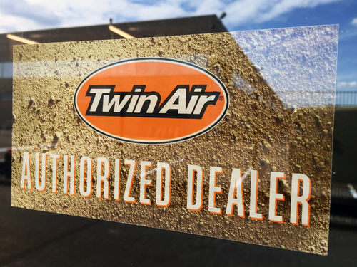 Twin Air 'Authorized Dealer' Sticker (110x200mm) - Outside window