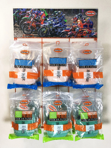 Twin Air Product Display (Wall Display, including 6 hooks)