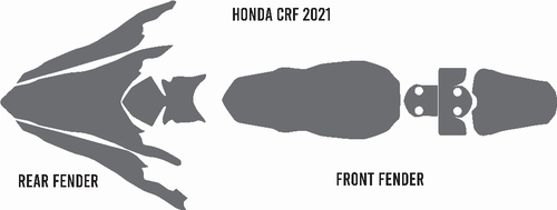Mud Deflector - Fender Foam Honda CRF450R/RWE/RX 2021/2026 CRF250R 2022/2026