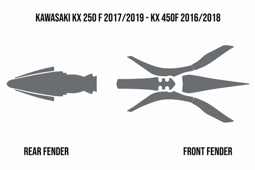 Mud Deflector - Fender Foam Kawasaki KX250F 2017/2020 KX450F 2016/2018