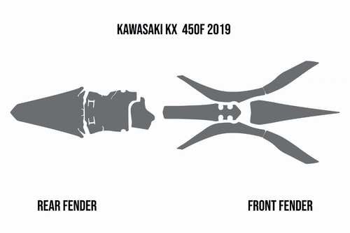 Mud Deflector - Fender Foam Kawasaki KX450F 2019/2023 KX250F 2021/2024