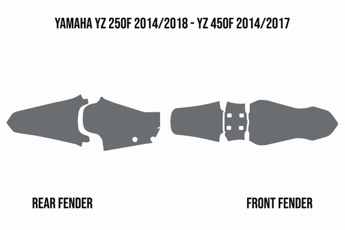 Mud Deflector - Fender Foam Yamaha YZ250F 2014/2018 YZ450F 2014/2017