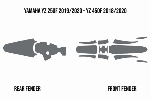 Mud Deflector - Fender Foam Yamaha YZ250F 2019/2023 YZ450F 2018/2022