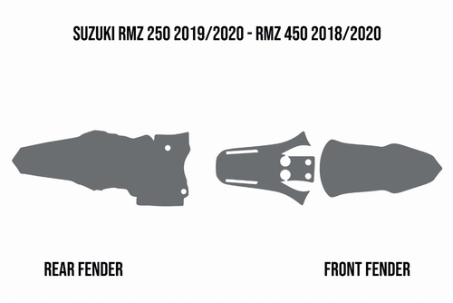 Mud Deflector - Fender Foam Suzuki RMZ250 2019/2026 RMZ450 2018/2026