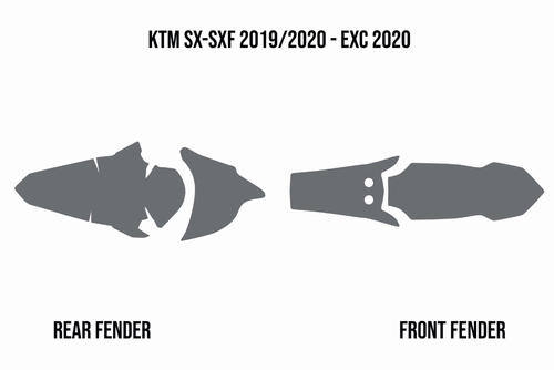 Mud Deflector - Fender Foam KTM SX-SXF 2019/2022 EXC 2020/2023