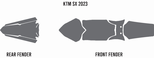 Mud Deflector - Fender Foam KTM SX-F 250/450 Factory Edition 2022/2026