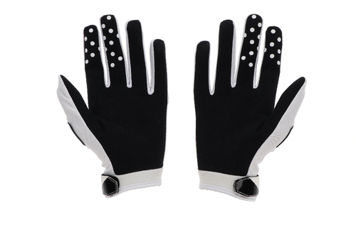 Twin Air Gloves - White / Orange Logo - Small