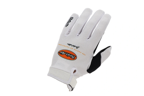 Twin Air Gloves - White / Orange Logo - Extra-Extra-Large